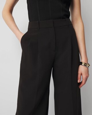 Pleated Wide Leg Pants | White House Black Market